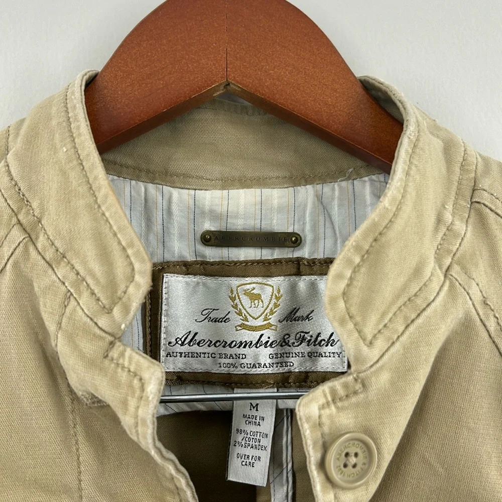 Women’s, Abercrombie & Fitch, Blazer style Shacket, Medium, Tan - Picture 4 of 11